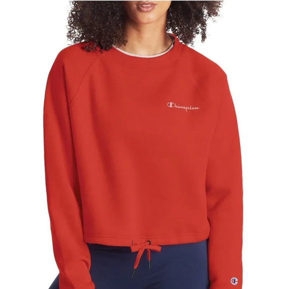 Champion Women's Campus Fleece Cropped Crew Sweatshirt Size XS‎ - Picture 1 of 6